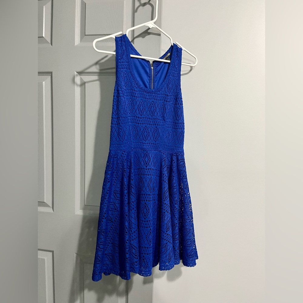 Blue lace express dress